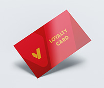 Visitenkarten PVC mit Heißfolienprägung